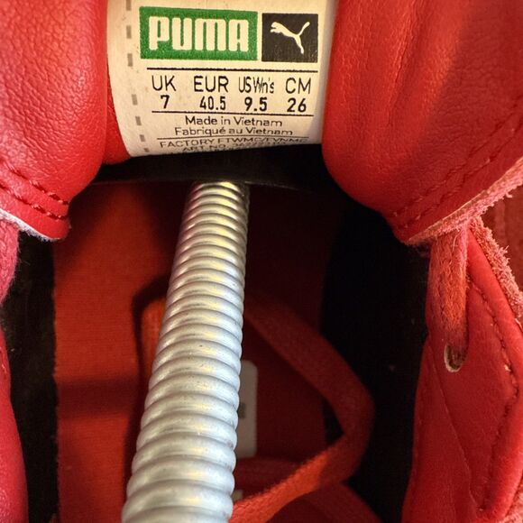 Puma Suede Platform Sneaker Womens Size 9.5 Barbados Cherry 362223-03 - Picture 8 of 11